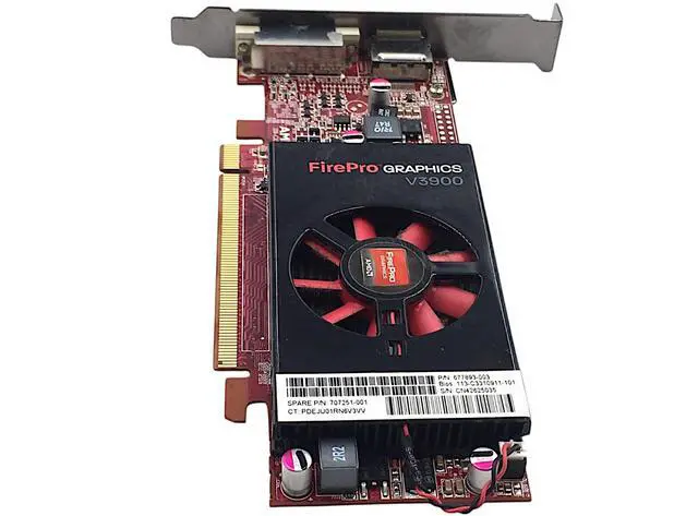 Alt view image 2 of 7 - AMD FIREPRO V3900 GDDR3 DVI DP 1GB PCI-E GRAPHICS CARD LOW PROFILE M8-1(12)