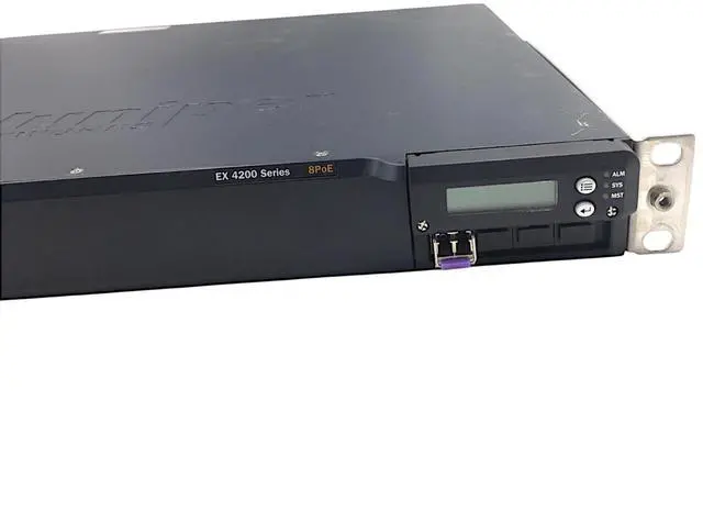 Alt view image 3 of 7 - Juniper EX 4200 Series EX4200-24T 8PoE 24 Port 750-033065 w/ Rack Mount Ears