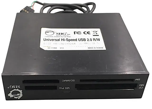 Main image of SIIG All-In-One Universal Hi-Speed USB 2.0 Card Reader W/ Cables JU-MR0112-S1