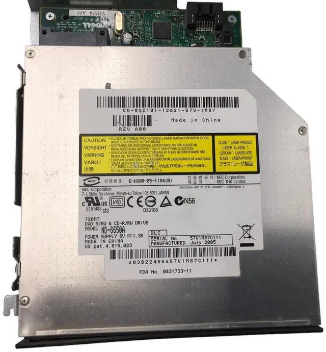Alt view image 2 of 7 - NEC ND-6650A DVD±RW Drive (+R Dual Layer) with TRAY