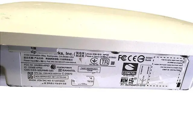 Alt view image 6 of 7 - Juniper AP63-US Outdoor Wireless Access Point, Dual-Band Wi-Fi No Accessories''