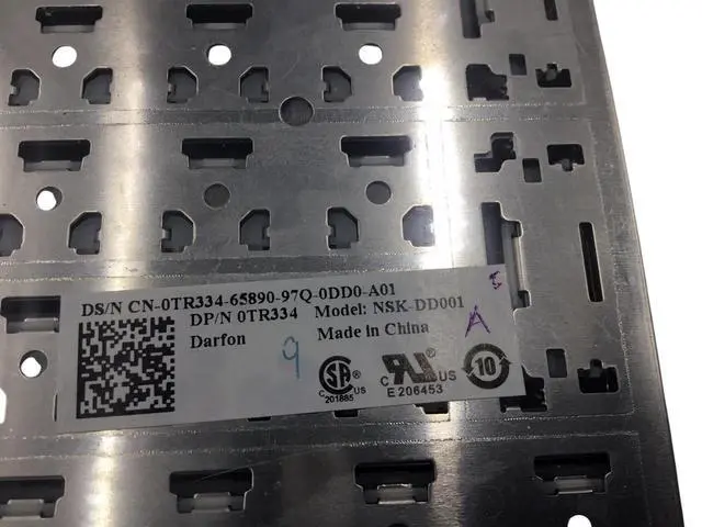 Alt view image 5 of 5 - Dell Studio 1735 1737 Laptop Keyboard - TR334 0TR334