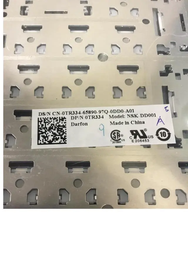 Alt view image 2 of 5 - Dell Studio 1735 1737 Laptop Keyboard - TR334 0TR334
