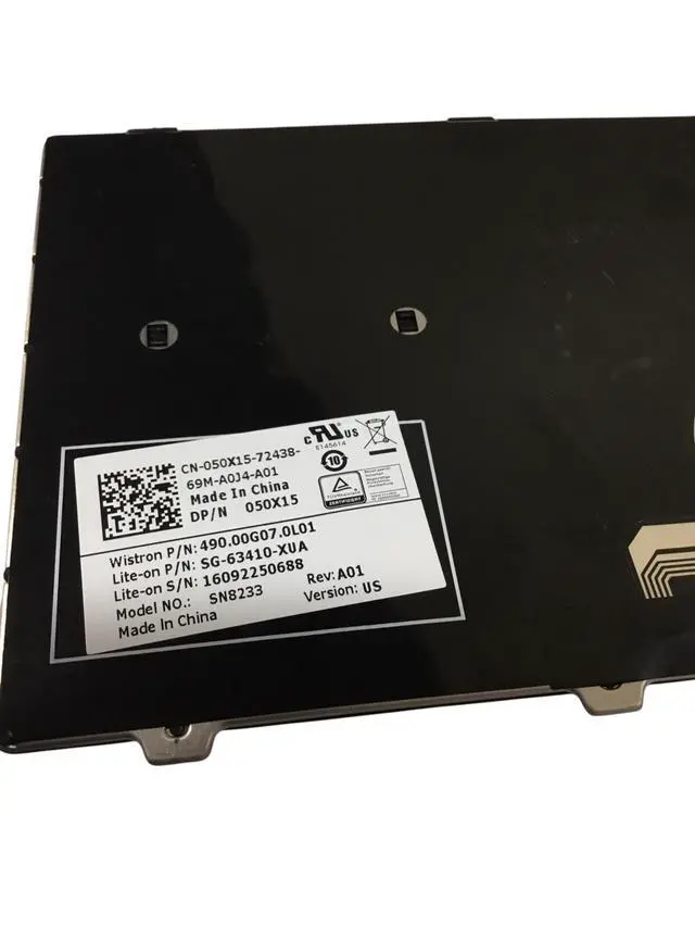 Alt view image 3 of 7 - Dell Inspiron 14-3452 NSK-LQ0SC 01 US Black Keyboard 50x15 050X15
