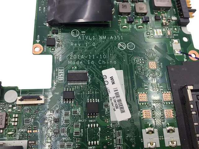 Alt view image 5 of 5 - Lenovo NM-A351 ThinkPad L450 Laptop Motherboard 00HT795, W/ Cooling& Heatsink