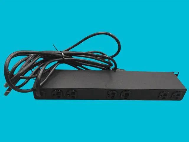 Alt view image 3 of 7 - Geist SPN064-15TL Server 6-Outlet Rackmount Surge Protector Power Strip