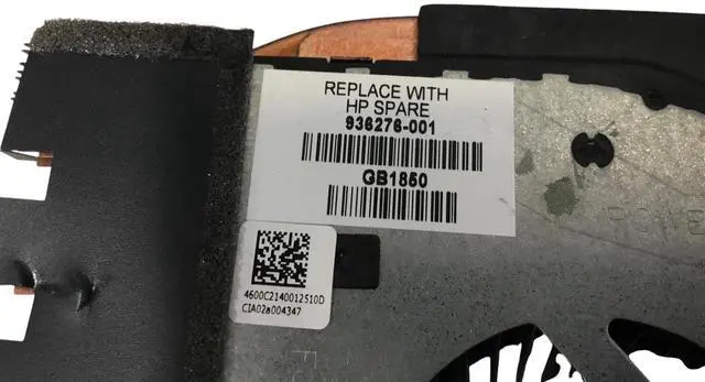 Alt view image 5 of 6 - HP Pavilion x360 14m-ba114dx 14-BA175NR Cooling Fan Heatsink 936276-001