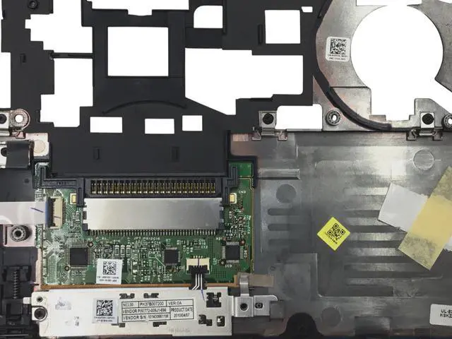 Alt view image 6 of 6 - Dell Latitude E6410 14.1" Laptop Palmrest W/ Touchpad Y42JK 0Y42JK