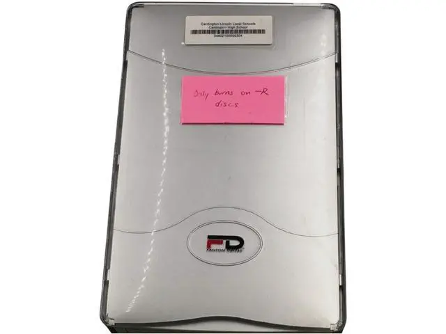 Alt view image 6 of 6 - Fantom Drives External DVD-RW Burner FDDRWFMP5 USB FireWire Burns DVD-R Only