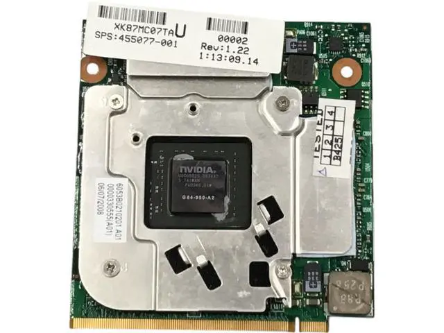 Main image of HP 455077-001 NVIDIA Quadro NVS 320M 256MB MXM Laptop Video Graphics Card