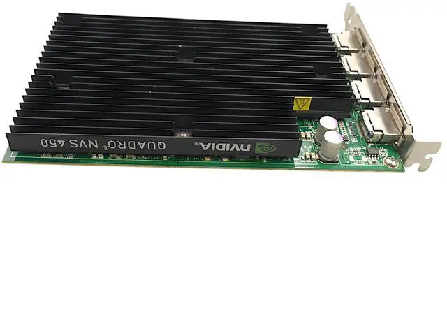 Alt view image 5 of 7 - NVIDIA Quadro NVS 450 512MB DDR3 PCIe 4x DisplayPort Video Card