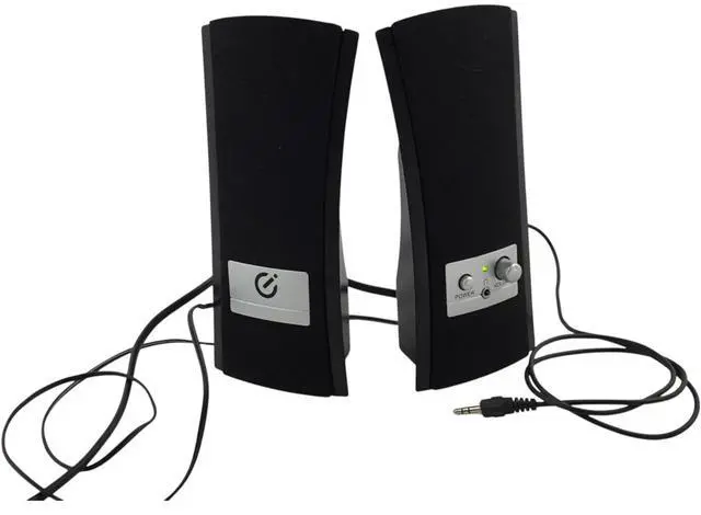Alt view image 2 of 7 - Sakar 79534N Desktop Computer Speakers with Volume Control & Power LED  110V