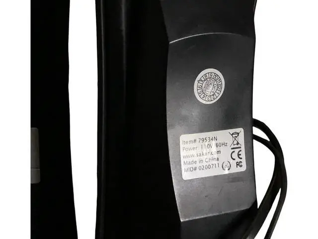 Alt view image 4 of 7 - Sakar 79534N Desktop Computer Speakers with Volume Control & Power LED  110V