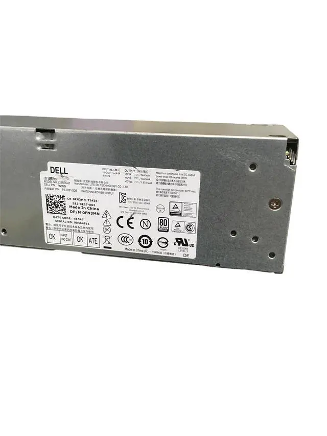 Alt view image 3 of 4 - Dell 0FN3MN L255ES-01 255W Optiplex 3020 7020 9020 SFF Power Supply Unit