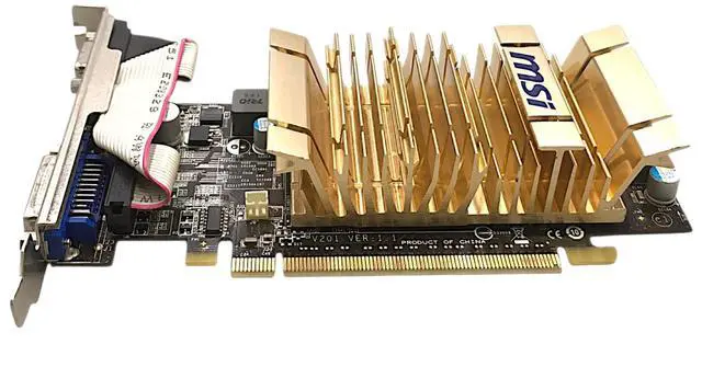 Alt view image 5 of 7 - MSI NVIDIA GeForce 210 PCI Express X16 512 MB GDDR3 SDRAM N210-MD512H-R