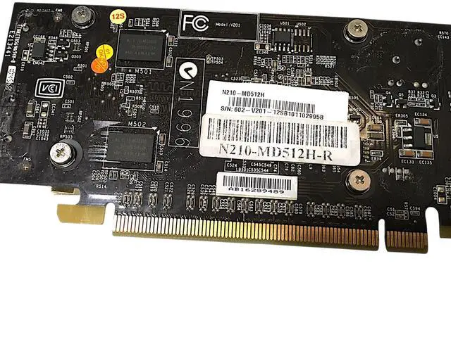 Alt view image 6 of 7 - MSI NVIDIA GeForce 210 PCI Express X16 512 MB GDDR3 SDRAM N210-MD512H-R