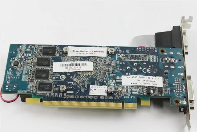 Alt view image 4 of 4 - Visiontek HD 5550 VGA DVI HDMI 1GB PCI Video Graphics Card 55501GBHK VT-400665HK LF1035S 10045-047 23BY2387SA02 H100920931