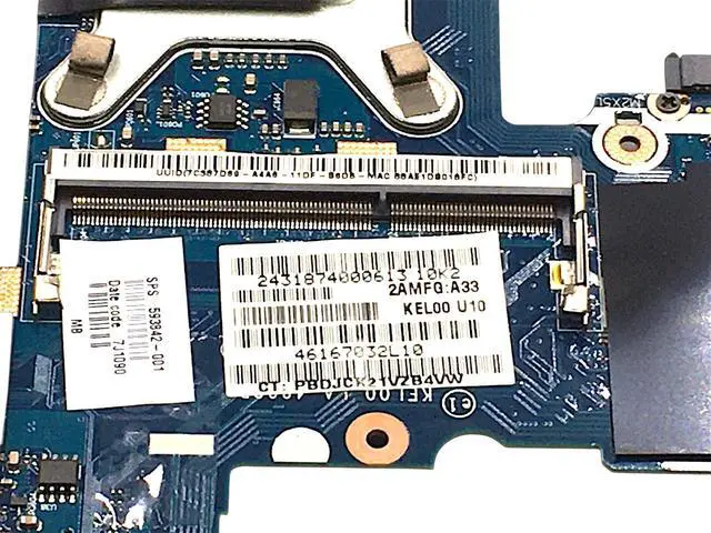 Alt view image 4 of 7 - HP ProBook 6440B Motherboard 593842-001 KEL00 LA-4892P
