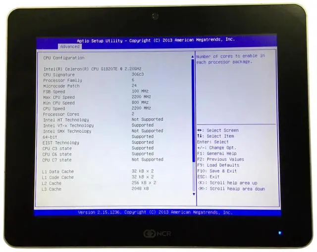 Alt view image 2 of 7 - NCR RealPOS XR7 Terminal G1820TE 2.20GHz 4GB 7702-2215-8801 - NO HD NO Adapter