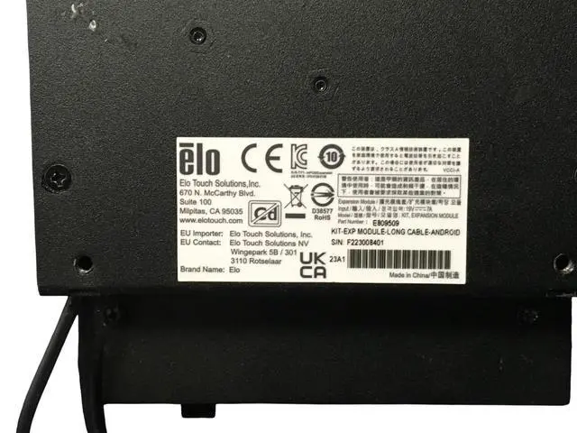 Alt view image 4 of 6 - Elo KIT-EXP Expansion Module Long Cable Android Stand E809509