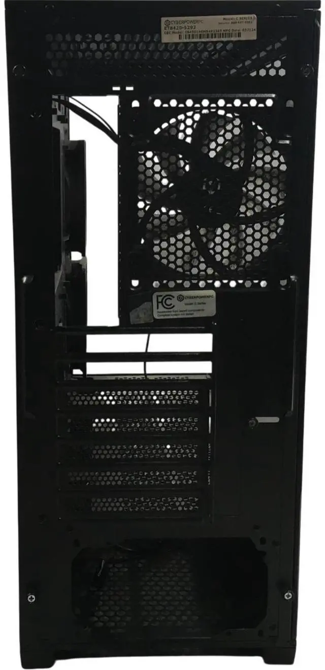 Alt view image 6 of 7 - Cyber PowerPC Model C Series ET8420-5292 Case w/ Tempered Glass &fans