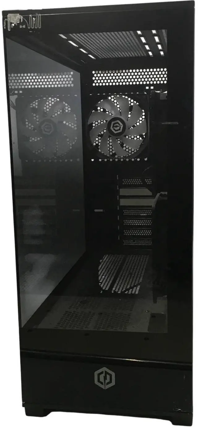 Alt view image 2 of 7 - Cyber PowerPC Model C Series ET8420-5292 Case w/ Tempered Glass &fans