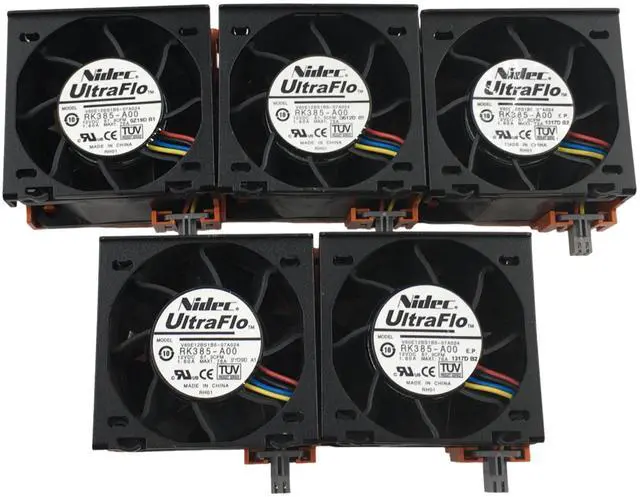 Main image of Lot Of 5 Nidec UltraFlo V60E12BS1B5-07A024 Cooling Server Fan 090XRN