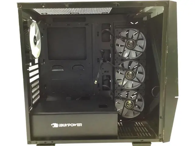 Alt view image 3 of 7 - iBUYPOWER i-Series ATX Mid Tower Gaming Case w/ Fans | PC Case Only