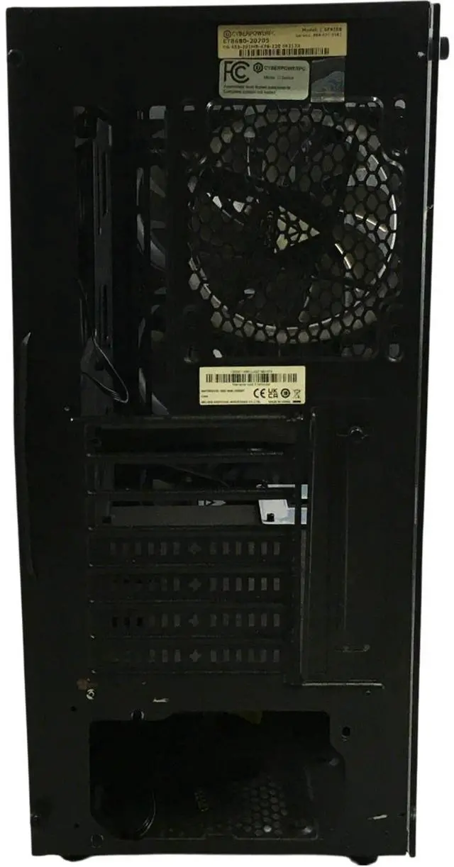 Alt view image 6 of 7 - Cyberpower PC C Series Computer Case, w/Fans, Black & Glass ET8680-20705