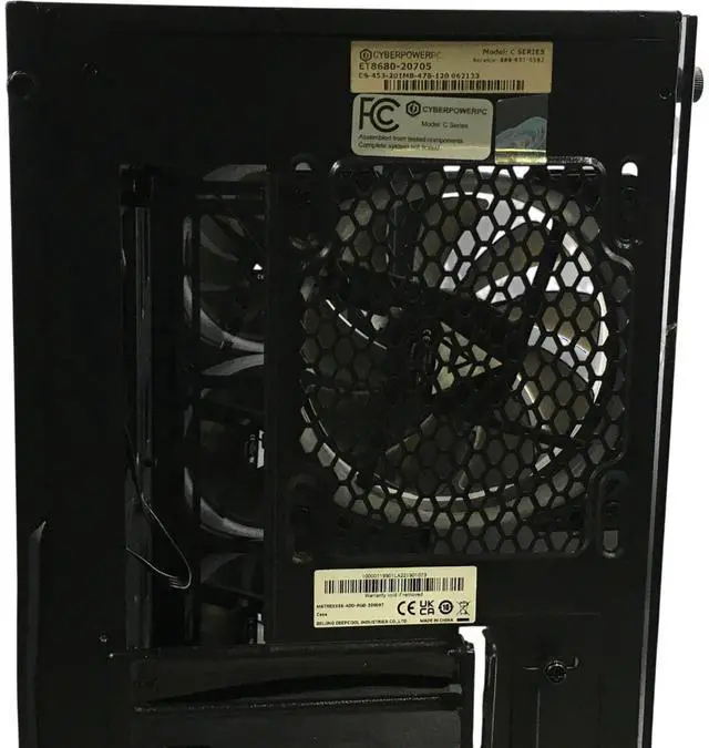 Alt view image 7 of 7 - Cyberpower PC C Series Computer Case, w/Fans, Black & Glass ET8680-20705