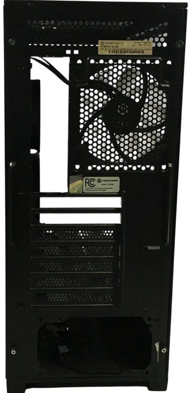 Alt view image 6 of 7 - Cyber PowerPC Model C Series ET8420-6108 Case w/ Tempered Glass &fans