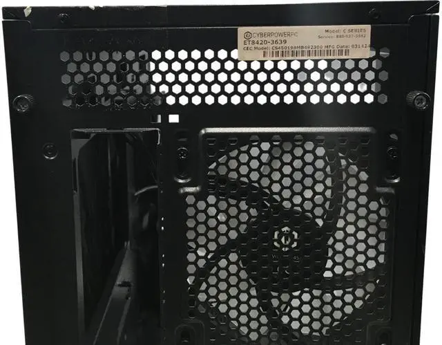 Alt view image 6 of 7 - Cyber PowerPC Model C Series ET8420-3639 Case w/ Tempered Glass &fans