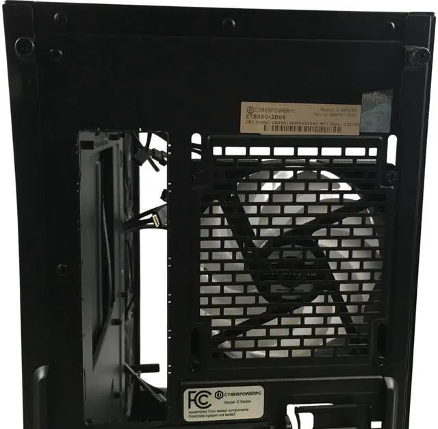 Alt view image 7 of 7 - Cyber PowerPC Model C Series ET8460-2069 Computer Case with fans