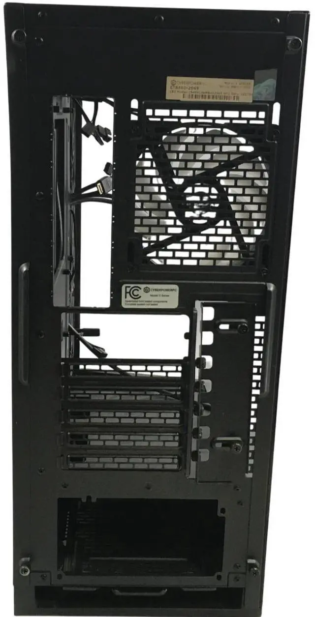 Alt view image 6 of 7 - Cyber PowerPC Model C Series ET8460-2069 Computer Case with fans