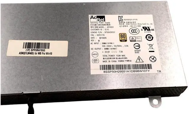Alt view image 5 of 7 - AcBel APH003 EL1G SP50H29551 00PC770 150W Switching Power Supply 150W