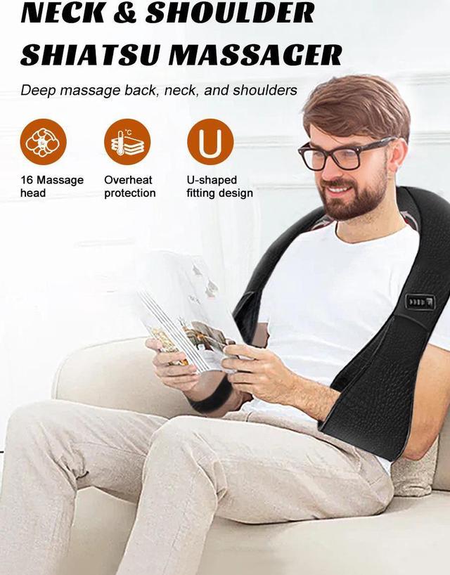 BILITOK Shiatsu Neck and Back Massager with Heat,Electric Deep Tissue  Kneading Massage Pillow for Shoulder, Back and Neck, Muscl - Amara Health  Care Plus