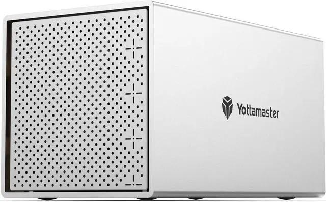 Main image of Yottamaster 4 Bay RAID Enclosure,Aluminum 4 Bay 2.5/3.5 Inch USB3.0 RAID External HDD Array Enclosure SATA3.0 Support 4 x16TB & UASP,Mac Style Designed for Personal Storage at Home&Office