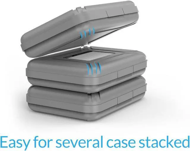 Alt view image 4 of 7 - 3.5" Hard Drive Case, Yottamaster Portable Hard Drive Disk Protective Box for 3.5 Inch HDD Storage Anti-static Moistureproof Dustproof