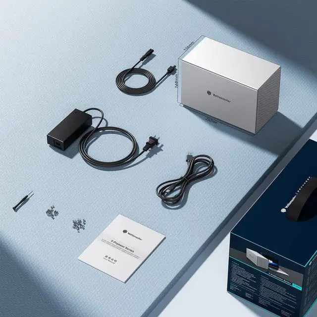 Alt view image 7 of 7 - Yottamaster 5 Bay USB C RAID Enclosure, Aluminum 5 Bay 2.5/3.5 inch External Hard Drive RAID Enclosure Support RAID 0/1/3/5/10/JBOD/Clear,Mac Style - for Personal Storage at Home&Office