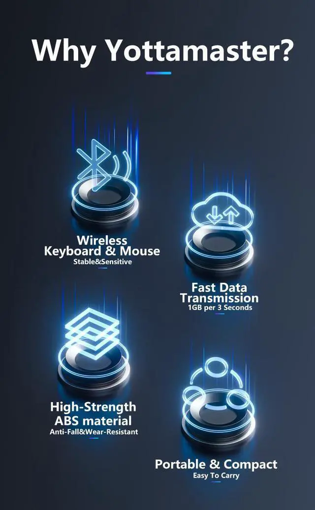 Alt view image 5 of 7 - Yottamaster 4 Port USB HUB Type USB C Splitter & SD TF Card Reader  USB C Adapter for MacBook Accessories Black USB 3.2 TF SD