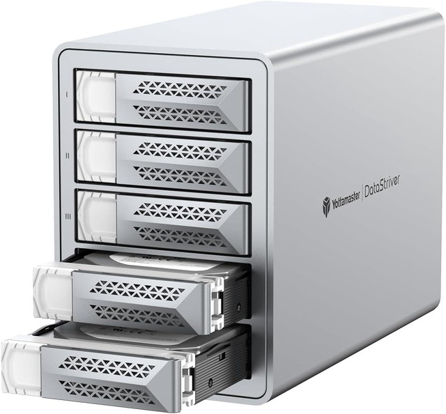 Case Hard Disk, 10Gbps Aluminum 2 Bay Case With CoolingFan For - 7