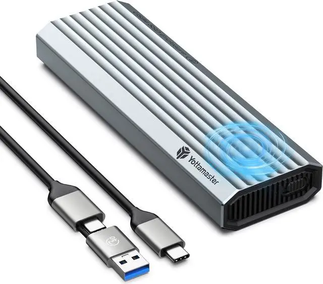 Yottamaster 40Gbps M2 SSD Enclosure, Tool-Free Installation USB4 M