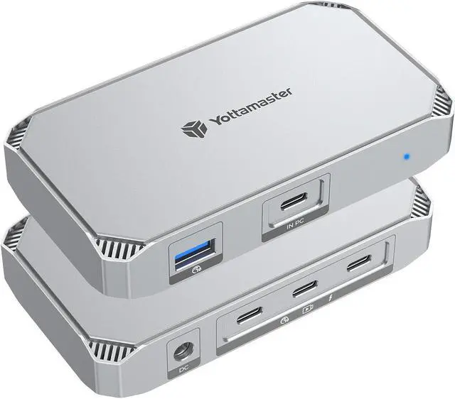 Main image of Yottamaster 5 in 1 USB4 HUB 40Gbps, Single 8K 30Hz or Dual 4K60Hz Display, PD 85W, USB 3.2 Gen2, Compatible with Mac, Windows, Thunderbolt 4/3 and Type-C Devices