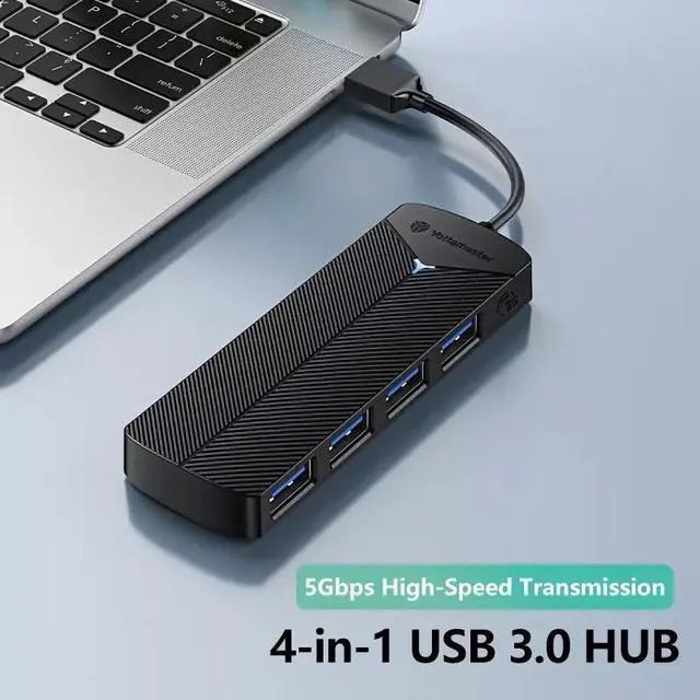 Alt view image 3 of 6 - Yottamaster USB 3.0 Hub 4Port USB Hub USB Splitter USB Expander Type A/C for Laptops Desktop