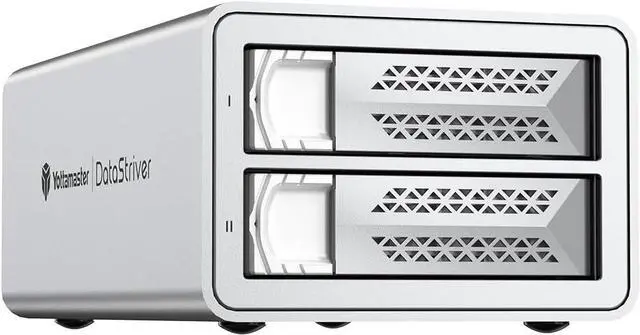 Main image of Yottamaster 44TB Dual-Bay RAID Enclosure: 5Gbps High-Speed Transfer, Hardware RAID Support, Compatible with 2.5/3.5-inch SATA HDD/SSD & Windows/Mac  Ideal for Video Editing & Data Storage
