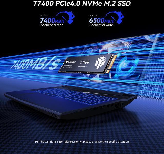 Alt view image 3 of 7 - Yottamaster Gaming-grade 4TB SSD, M.2 PCIe Gen4x4 NVME SSD, Up to 7450/6500MB/s Read/Write, 4TB M.2 NVMe Internal Solid State Drive with 3D TLC NAND, Gaming SSD Compatible with PS5, PCs, Laptops