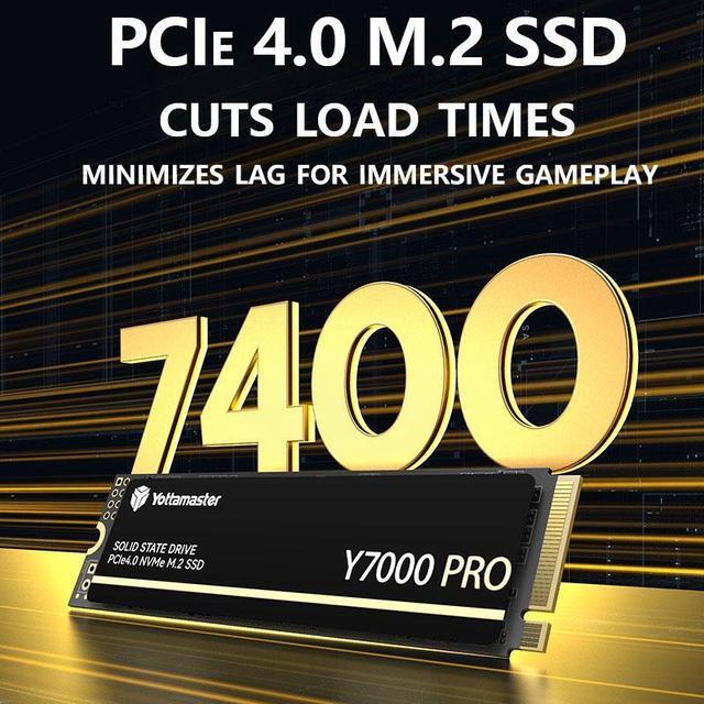Alt view image 4 of 7 - Yottamaster 4TB Gaming-grade SSD M.2 2280 , featuring M.2 PCIe 4.0 NVMe interface with Xtacking 3.0 architecture TLC flash memory chips, HMB mechanism, third-generation Agile ECC, detachable heatsink.