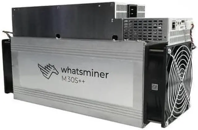Main image of WhatsMiner M30S++ 106TH/s ASIC Miner 3286W Bitcoin BTC Mining With Power Supply