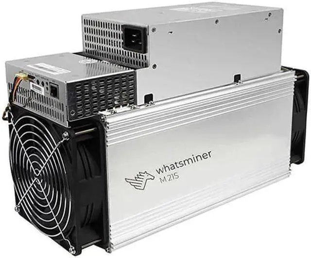Alt view image 3 of 5 - Whatsminer M21S from Microbt Mining Asic Bitcoin Miner Blockchain Miner Microbt whatsminer SHA-256 algorithm with a maximum hashrate of 58Th/s for a power consumption of 3480W
