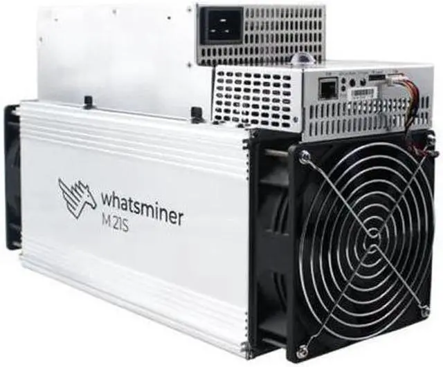 Alt view image 4 of 5 - Whatsminer M21S from Microbt Mining Asic Bitcoin Miner Blockchain Miner Microbt whatsminer SHA-256 algorithm with a maximum hashrate of 58Th/s for a power consumption of 3480W